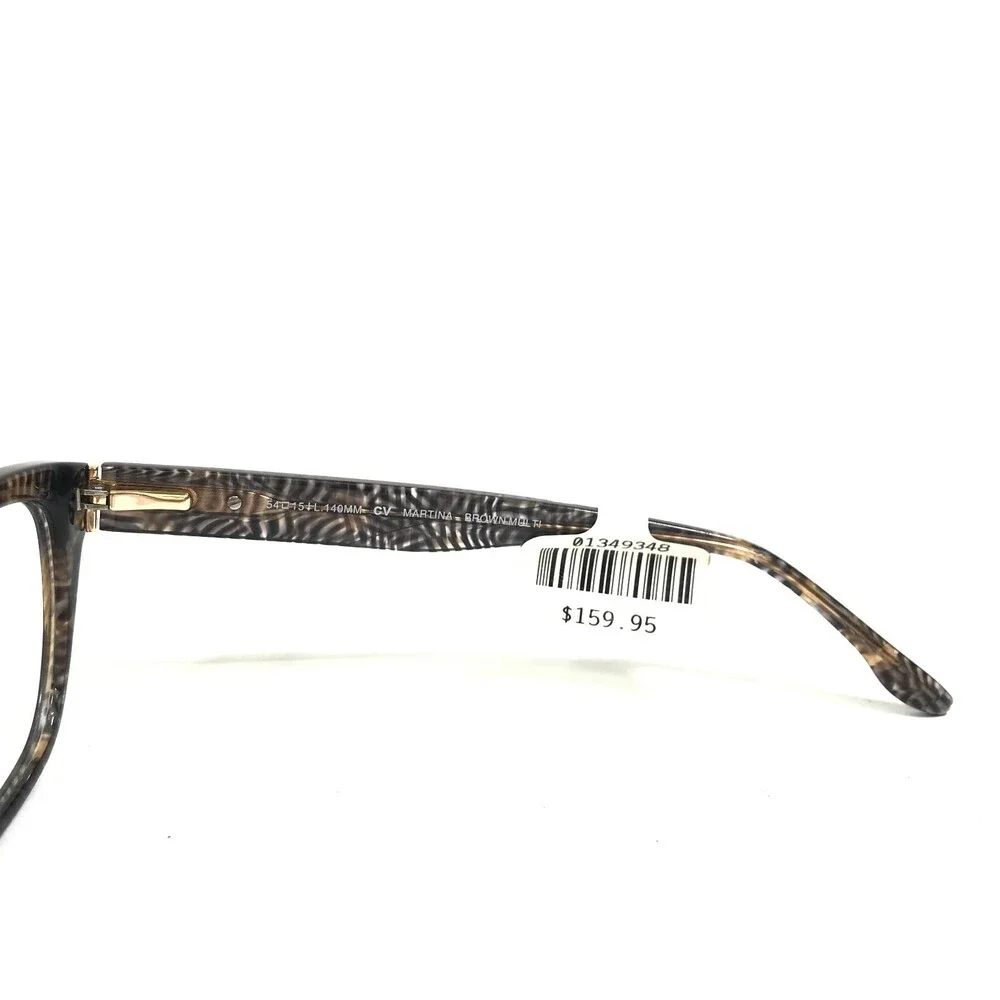 BCBGMAXAZRIA Eyeglasses Frames MARTINA BROWN MULTI Cat eye Full Rim 54-15-140